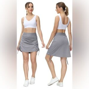 3X Gray/Silver Skort